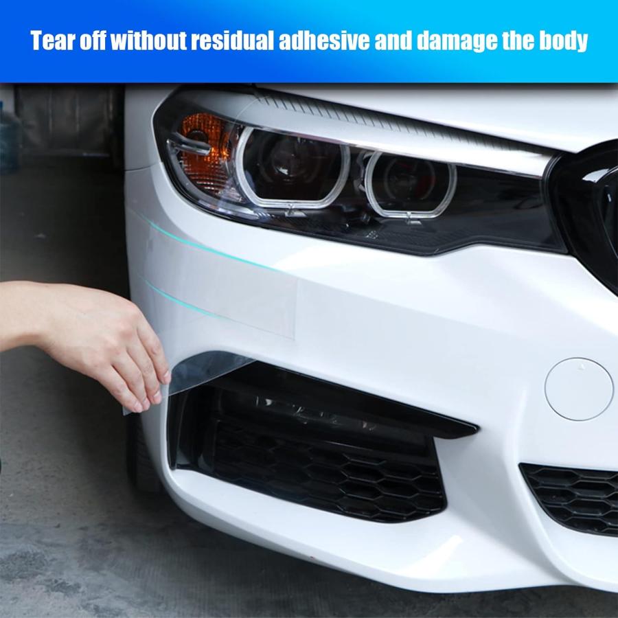 送料込み Miytsya 1 PC Car Universal Door Sill Transparent Anti-Collision P 並行輸入