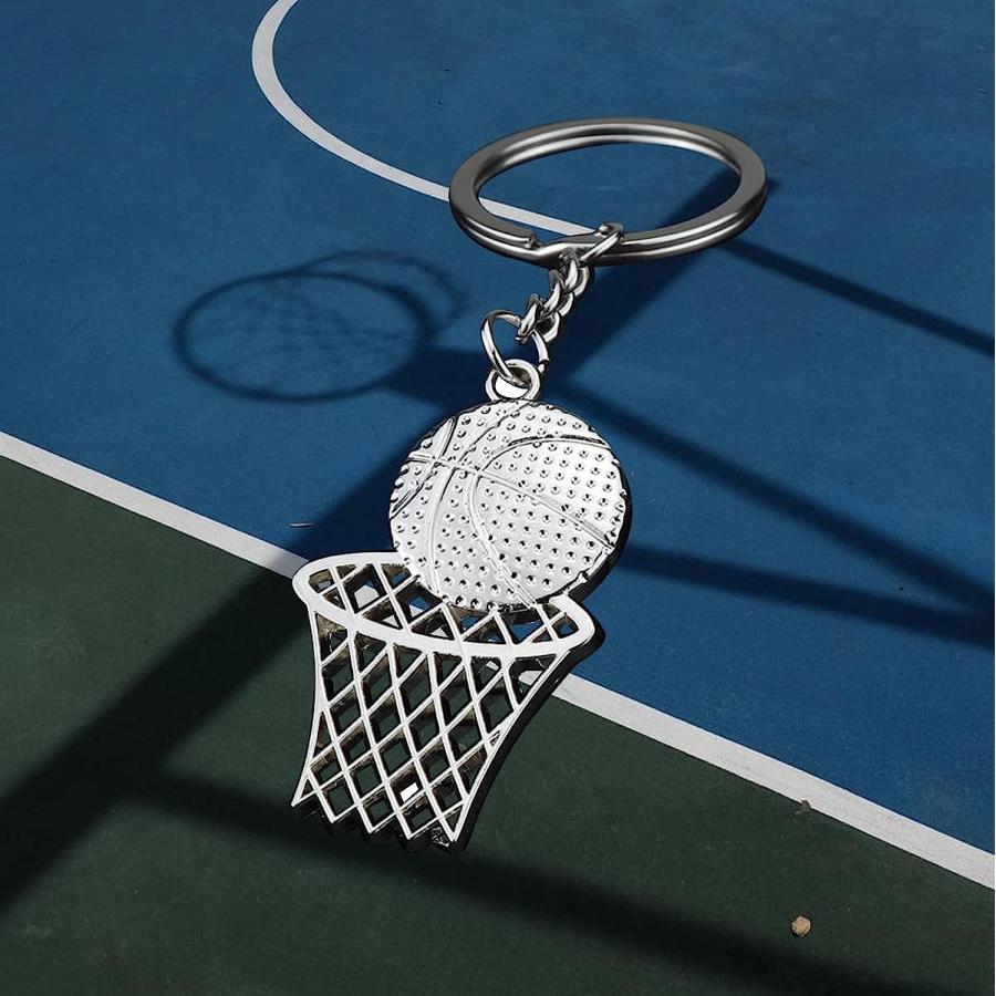 【並行輸入品】kapitomanio スポーツキーリング パーソナライズ バスケットボール キーホルダー ティーンの誕生日ギフト 車のキーバックパック