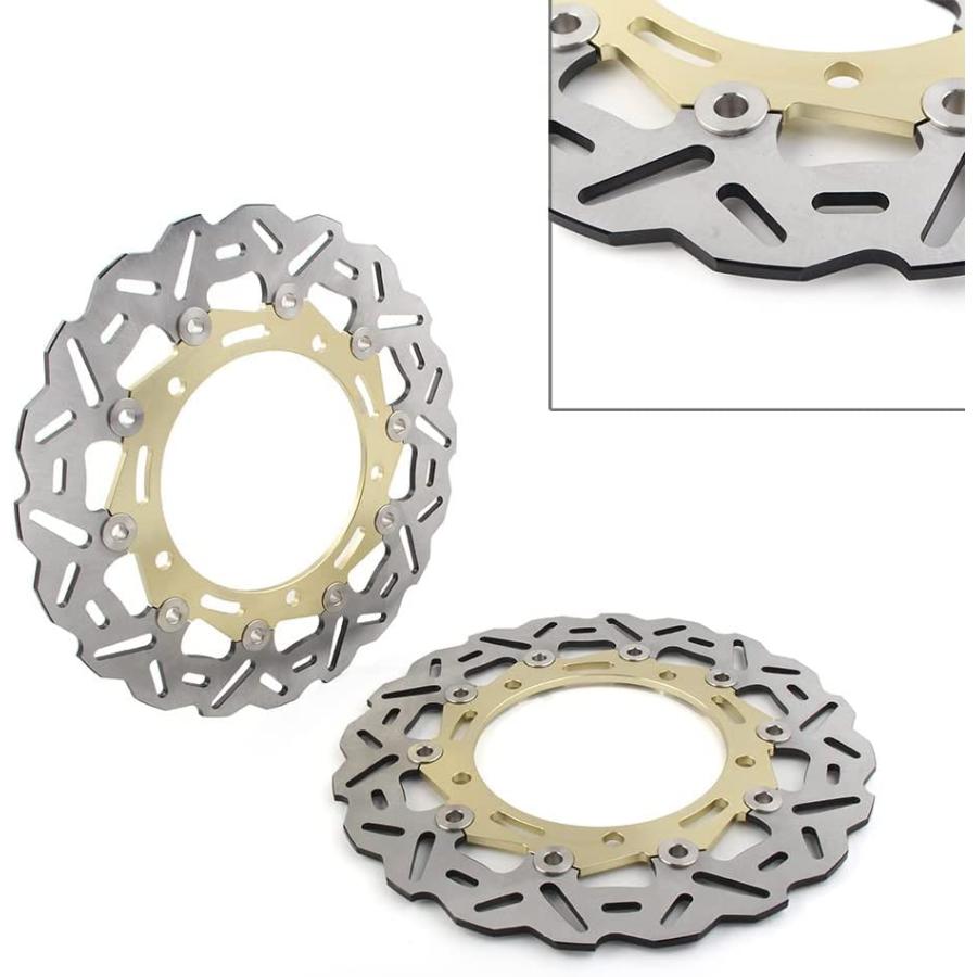 【並行輸入品】Newsmarts Motorcycle Front Brake Discs Rotors For Kawasaki Ninja 650