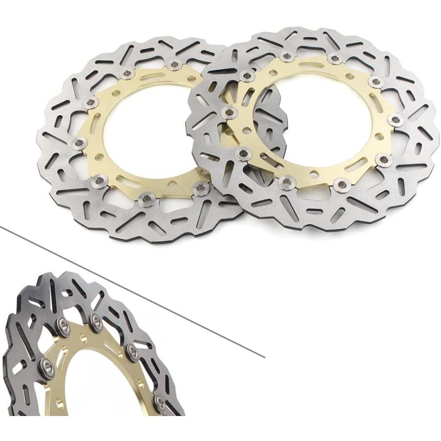 【並行輸入品】Newsmarts Motorcycle Front Brake Discs Rotors For Kawasaki Ninja 650