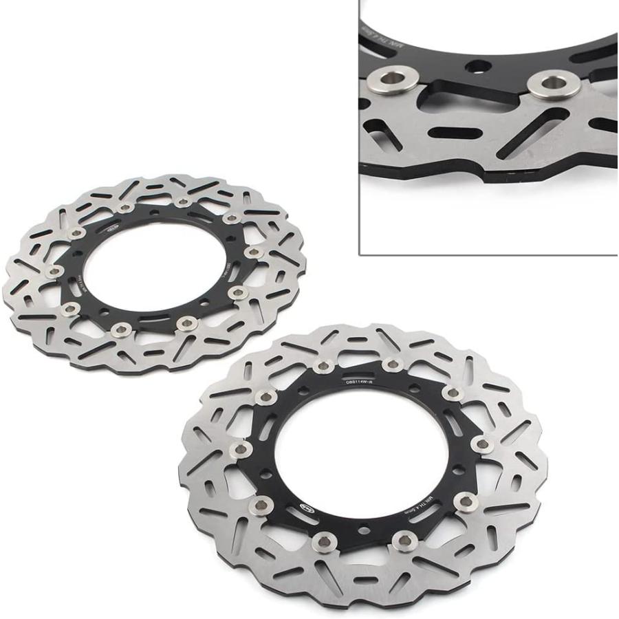 【並行輸入品】Newsmarts Motorcycle Front Brake Discs Rotors For Kawasaki Ninja 650