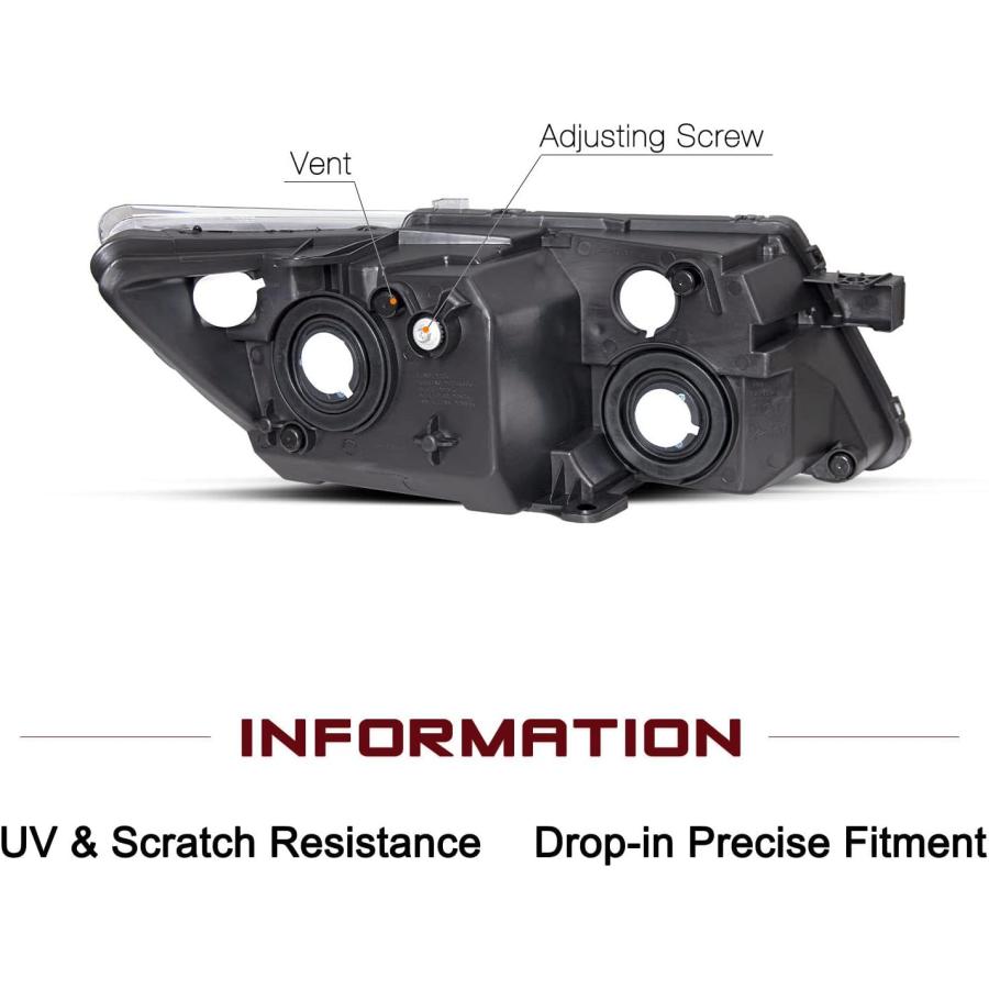 【並行輸入品】JSBOYAT ヘッドライトアセンブリ交換用 2009-2020 Dodge Journey交換用 OEヘッドランプ ドライバーと助手席
