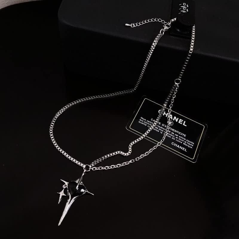 【並行輸入品】Pooyikoi Small design cross pendant necklace female clavicle chain i_3