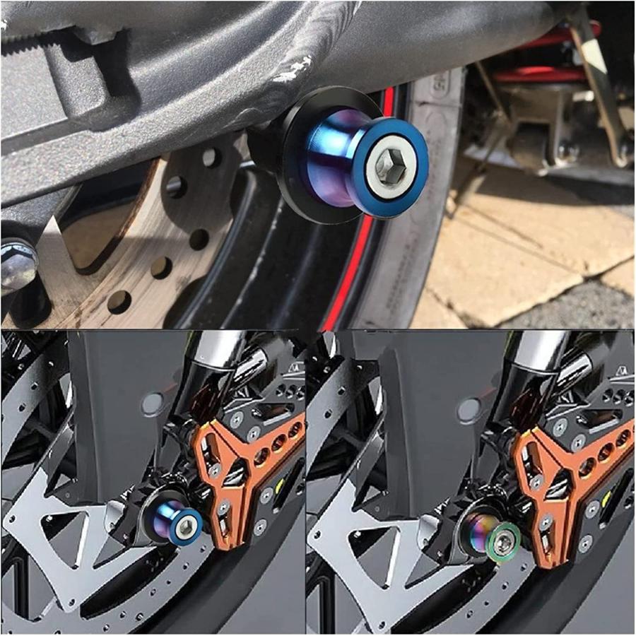 【並行輸入品】RAICAR Motorcycle Stand Screw Swingarm Spools Slider for Yamaha FZ6_7