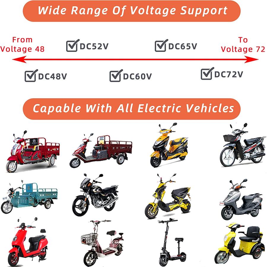 【並行輸入品】Motorcycle Led Turn Signal Lights Universal Front Rear DC 48v 52v 60_4