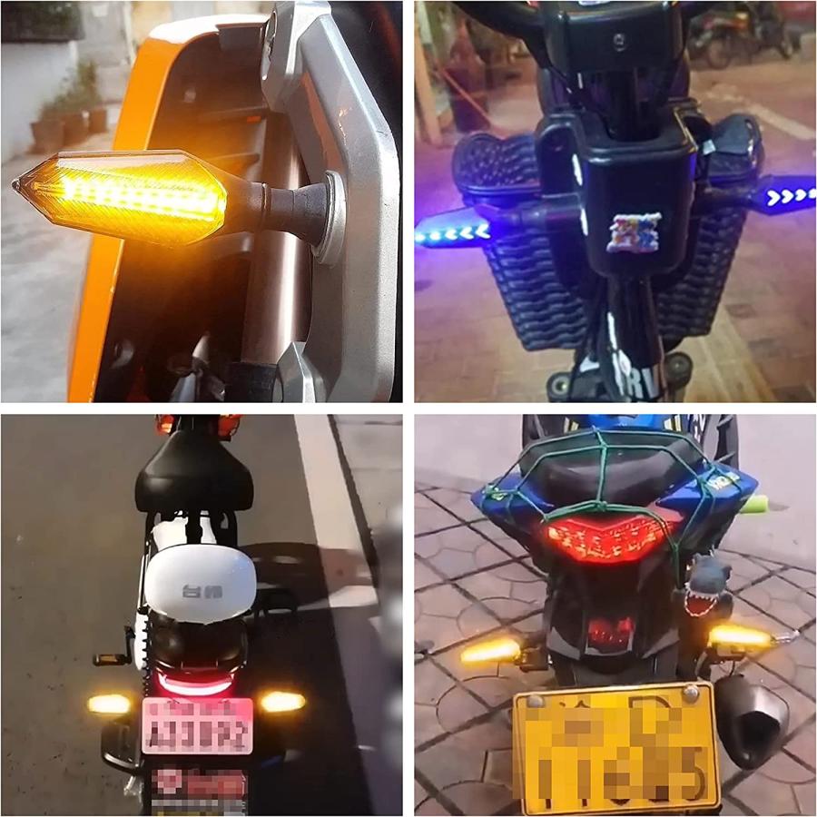 【並行輸入品】Motorcycle Led Turn Signal Lights Universal Front Rear DC 48v 52v 60_6