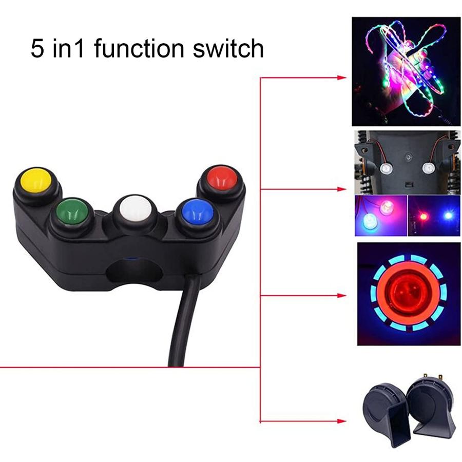 【並行輸入品】Motorcycle Handlebars Control Switch  Motorcycle Handlebar Modifiedの画像