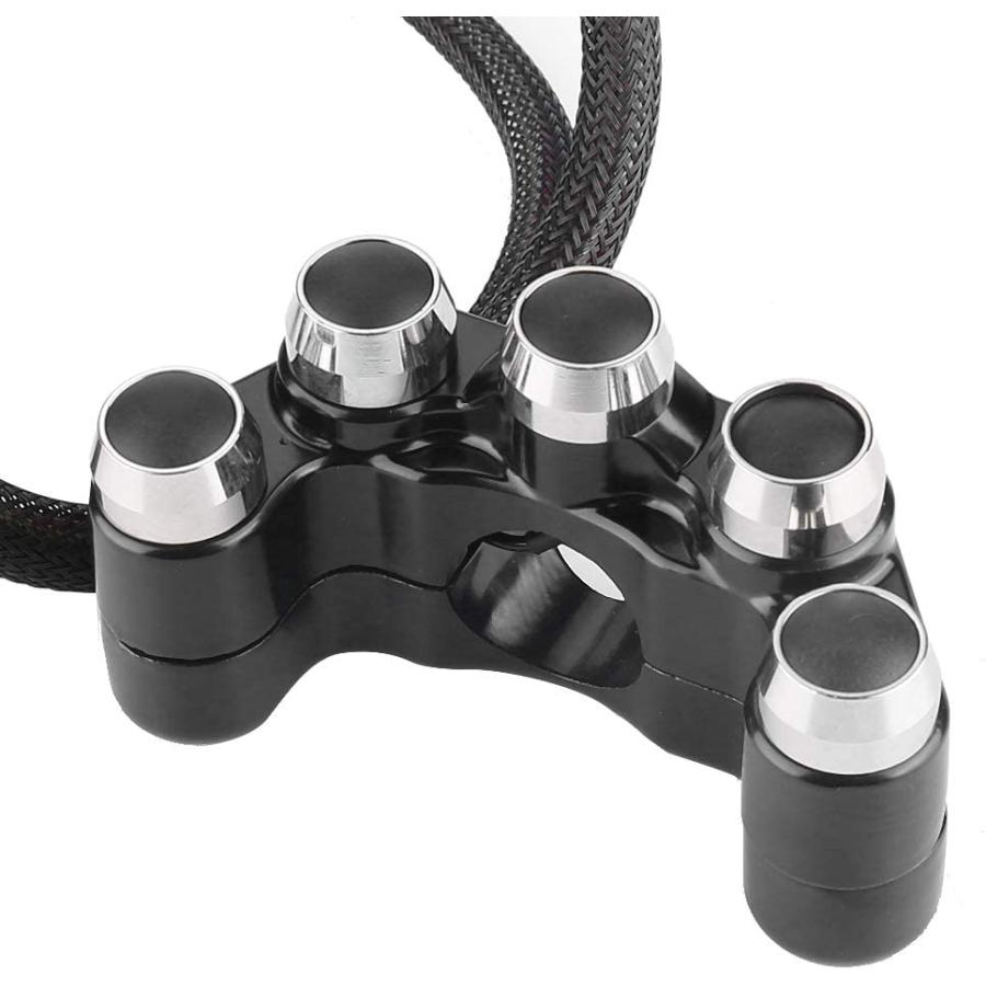 【並行輸入品】Motorcycle Handlebar Switch Handle ON OFF Switch Weatherproof Alumi_6