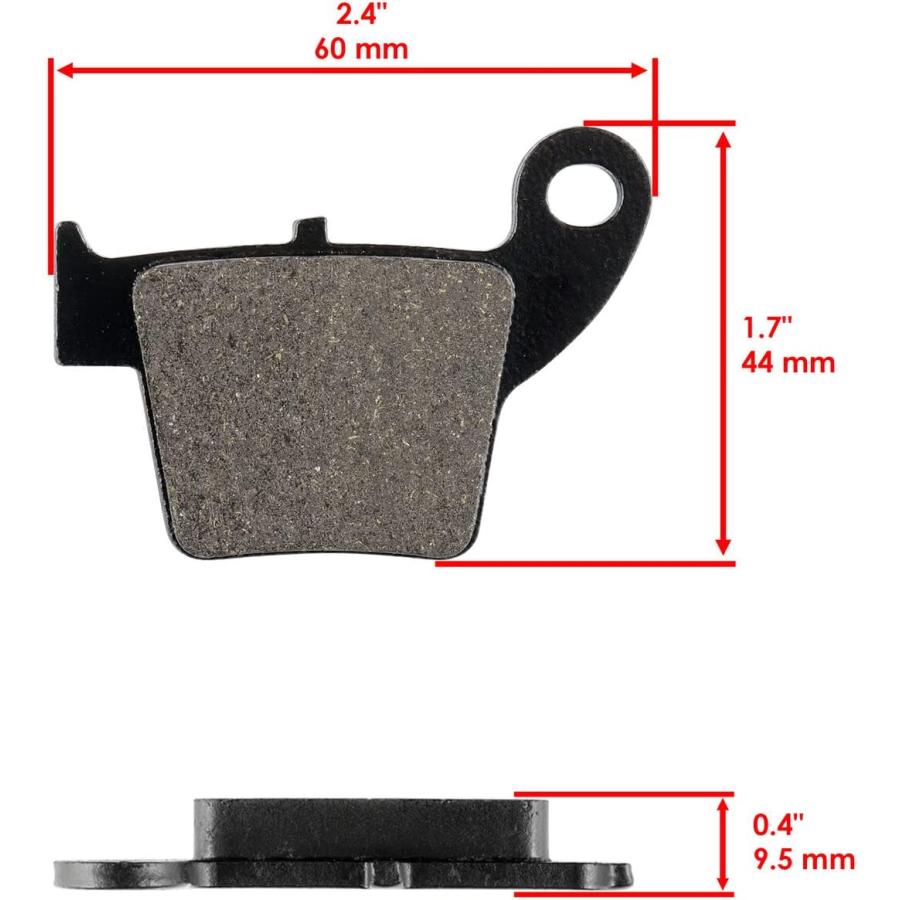 【並行輸入品】Brake Pads For HONDA CRF150R CRF150Rb 2007-2020 Rear Motorcycle Padsの画像