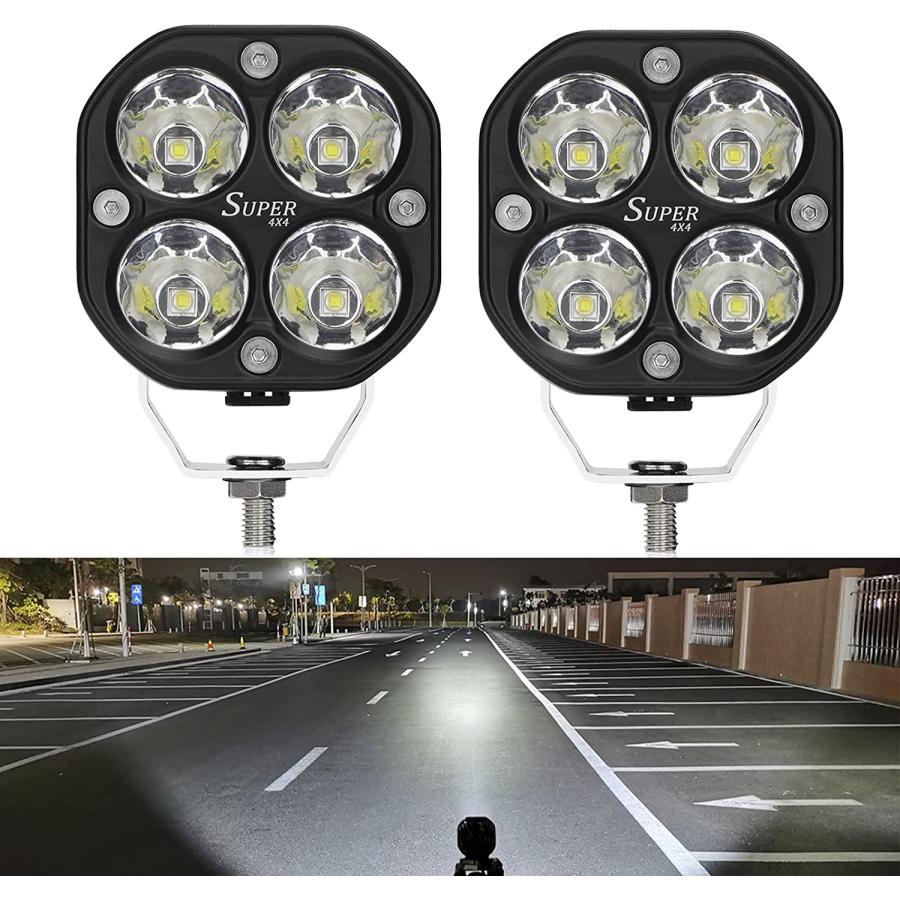 Willpower 2pcs 3 Inch 40W Led Werklampen 12V 24V Led Lichtbalk Wit