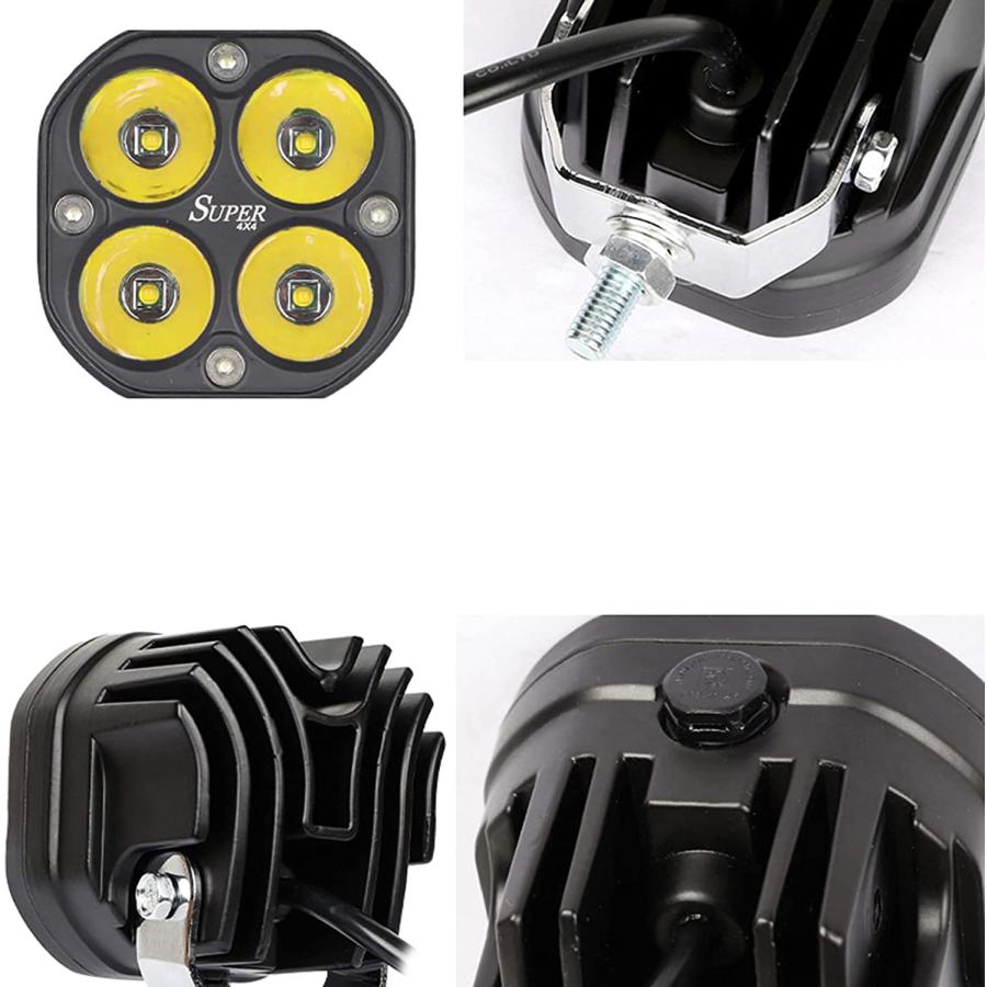 White 3-Inch 40w Led Pods Fog Light Bar Spot Driving Lamp Cube for Off ...