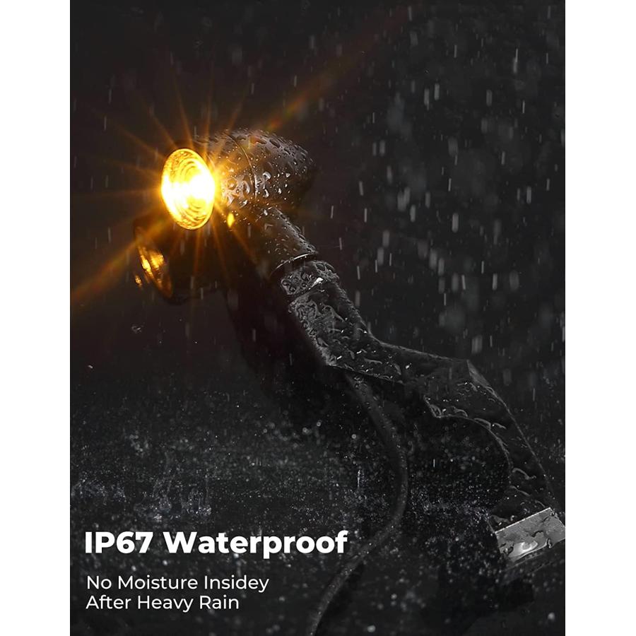 【並行輸入品】KEMIMOTO Motorcycle Turn Signals  Amber Mini Light Blinkers  Small Fの画像