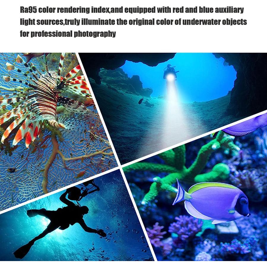 CHICIRIS Diving Headlamp  5000 Lumen Dive Headlight IPX8 Waterproof Scube Head Flashlight with 5 Modes for 100m Underwater Lighting  Camping  Hiking｜dep-dreamfactory｜05