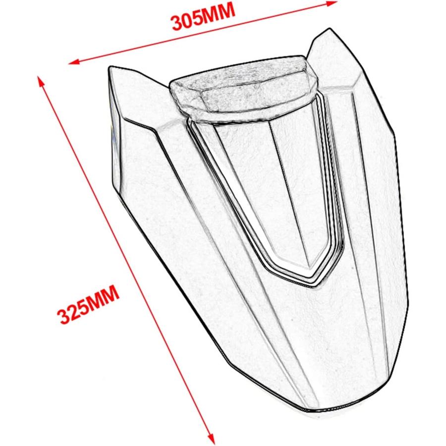 『確認用』 Motorcycle Seat Cowl 【並行輸入品】JIKKS Motorcycle Rear Passenger
