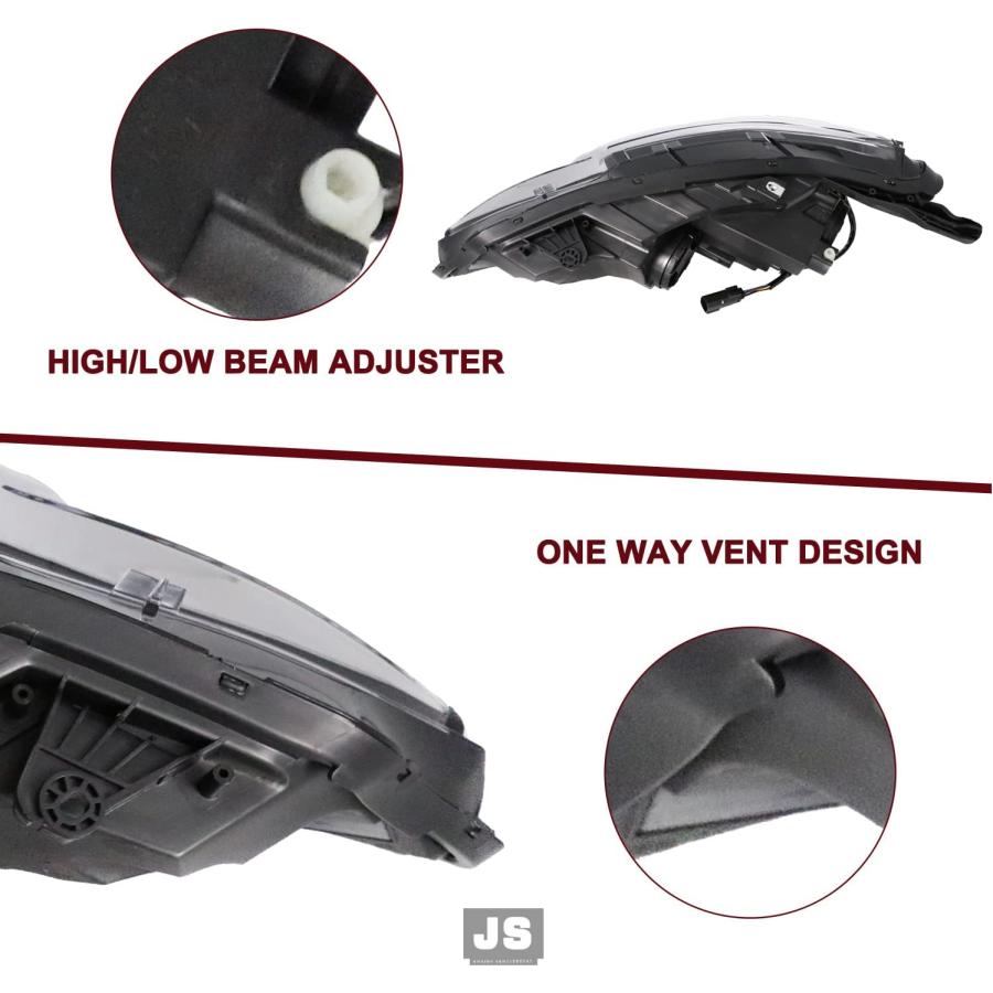 【並行輸入品】JSBOYAT Chevy Malibu Headlight Assembly Bulbs Included for 2019 2020_5
