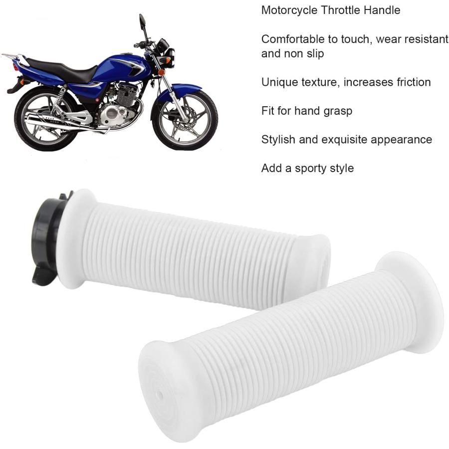 【並行輸入品】1 Pair 22mm Motorcycle Throttle Handle Moped Parts Comfortable Fit f_2