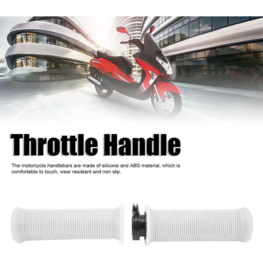 【並行輸入品】1 Pair 22mm Motorcycle Throttle Handle Moped Parts Comfortable Fit f_3