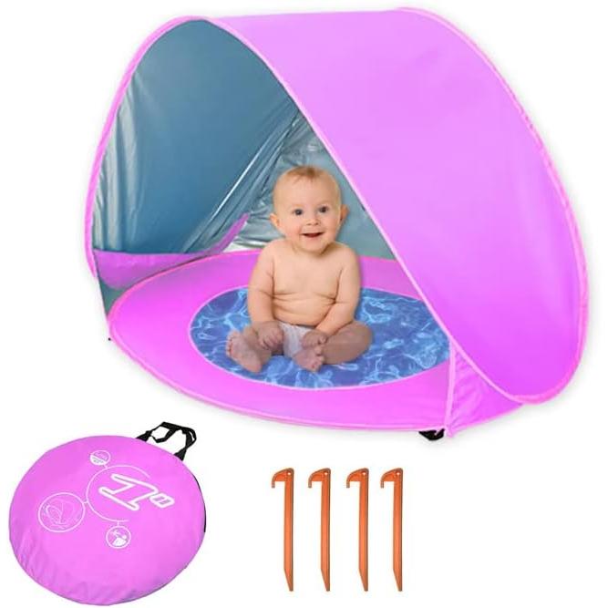 ACMALTIT Baby Beach Tent Portable Pop Up Tent Toddler Beach Shade