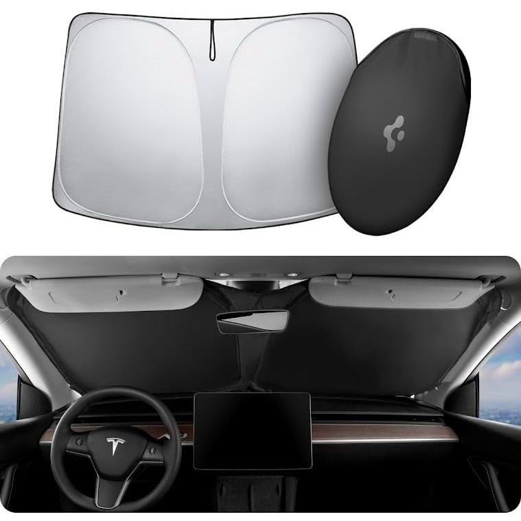 並行輸入品】Spigen Tesla サンシェード モデル3/Y用 折りたたみ式 