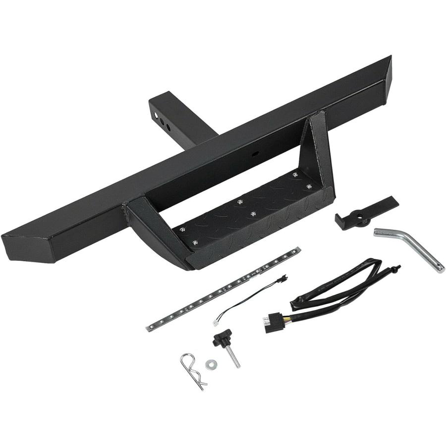 並行輸入品】JIJIGUA 2インチ 牽引トレーラー ブラック ヒッチステップ