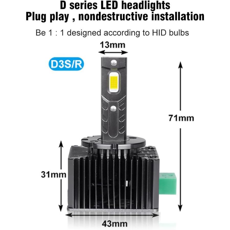 並行輸入品】D3S LEDヘッドライトバルブ DS3 Afibraru 4300K ウォーム