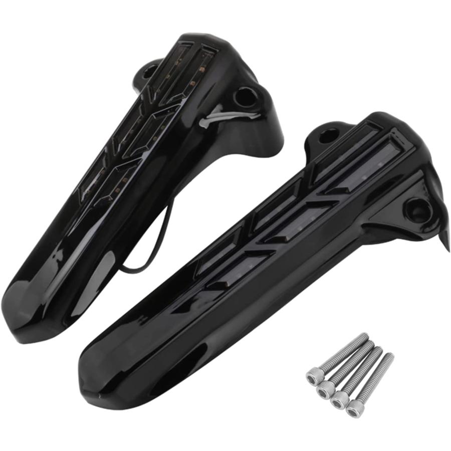 並行輸入品】Motorcycle Front Lower Fork Leg Slider Cover LED