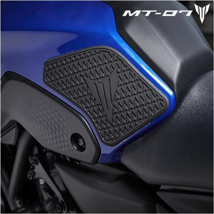 シップス RIVRIV Motorcycle Tankpad Anti-Slip Tank Pad Sticker Protection Stickers Side Tank Pads Traction Pad for Yamaha for MT 07 for MT07 for MT-07 2021 -