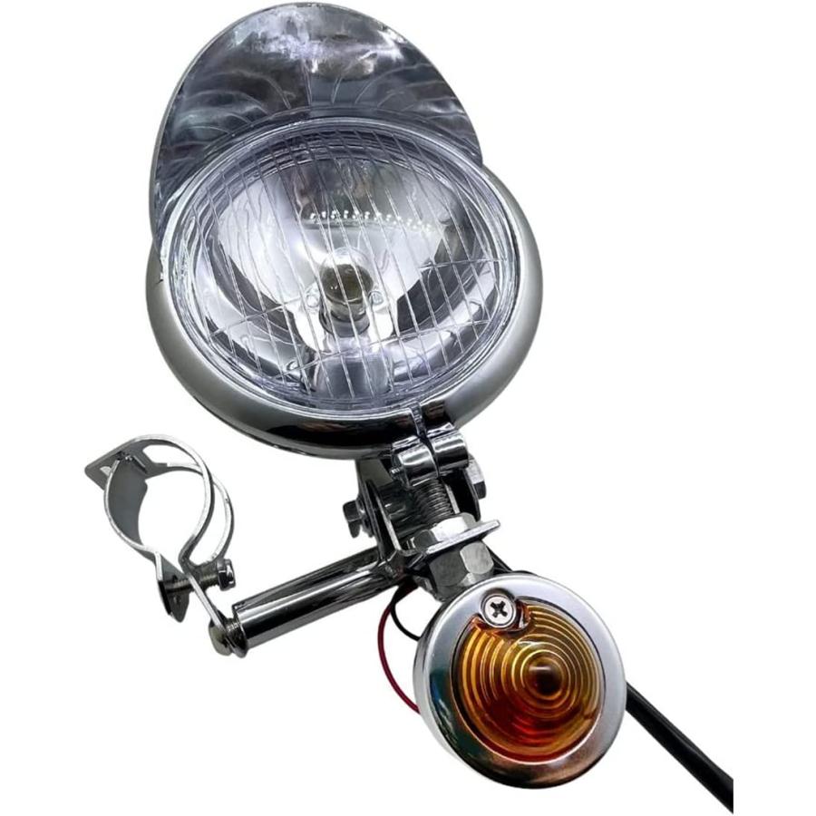 【並行輸入品】Yecnecty 1 Set Chrome Universal Motorcycle Driving Fog Spot Light 33の画像