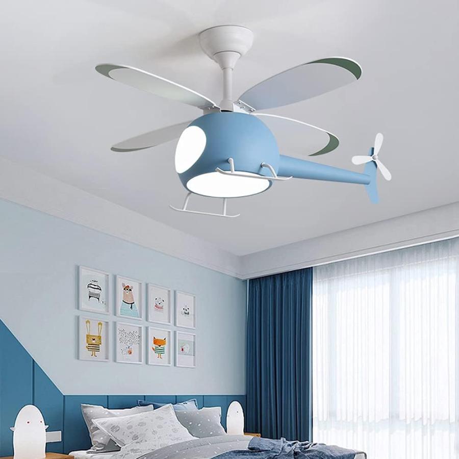 KNOXC Chandelier Home Cartoons Airplane Fan Light Child Electric Fan Modern Simplicity Ceiling Light Ceiling Fan Lights 6-Speed Speed Regulation Mu｜dep-dreamfactory｜05