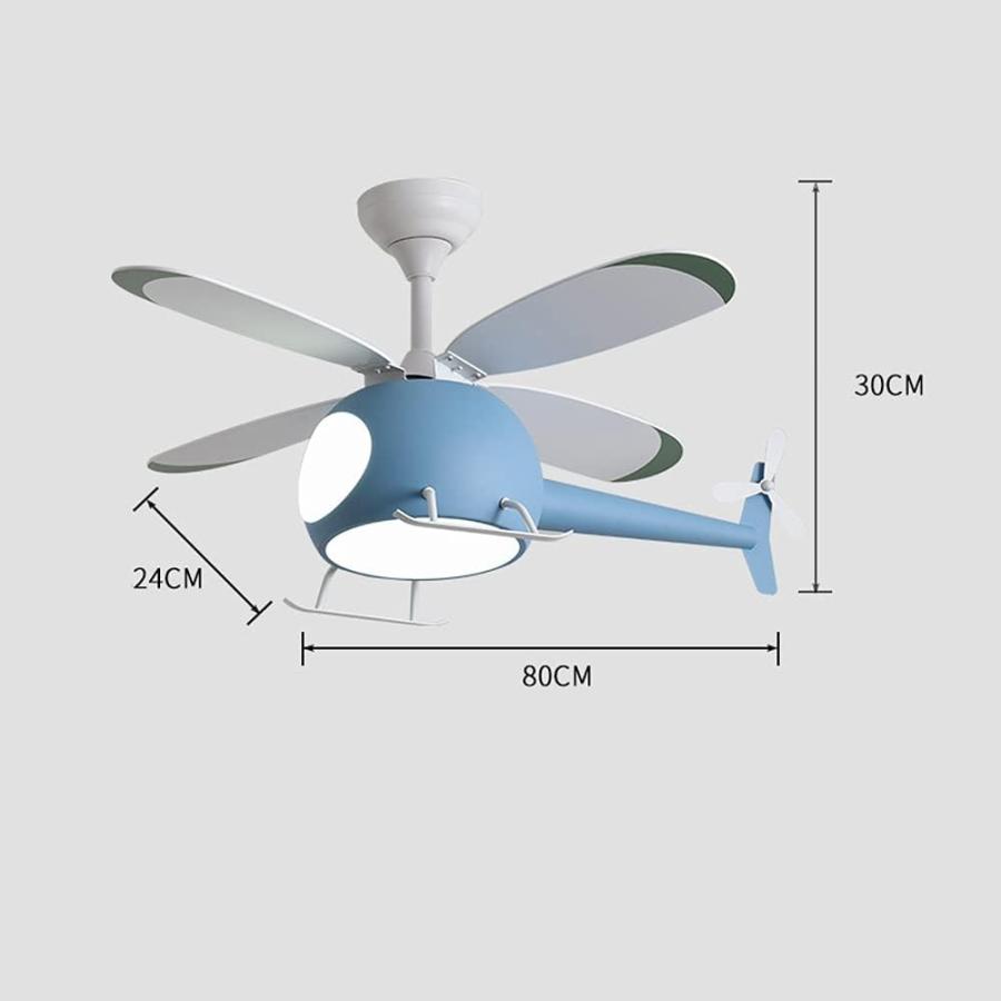 KNOXC Chandelier Home Cartoons Airplane Fan Light Child Electric Fan Modern Simplicity Ceiling Light Ceiling Fan Lights 6-Speed Speed Regulation Mu｜dep-dreamfactory｜07