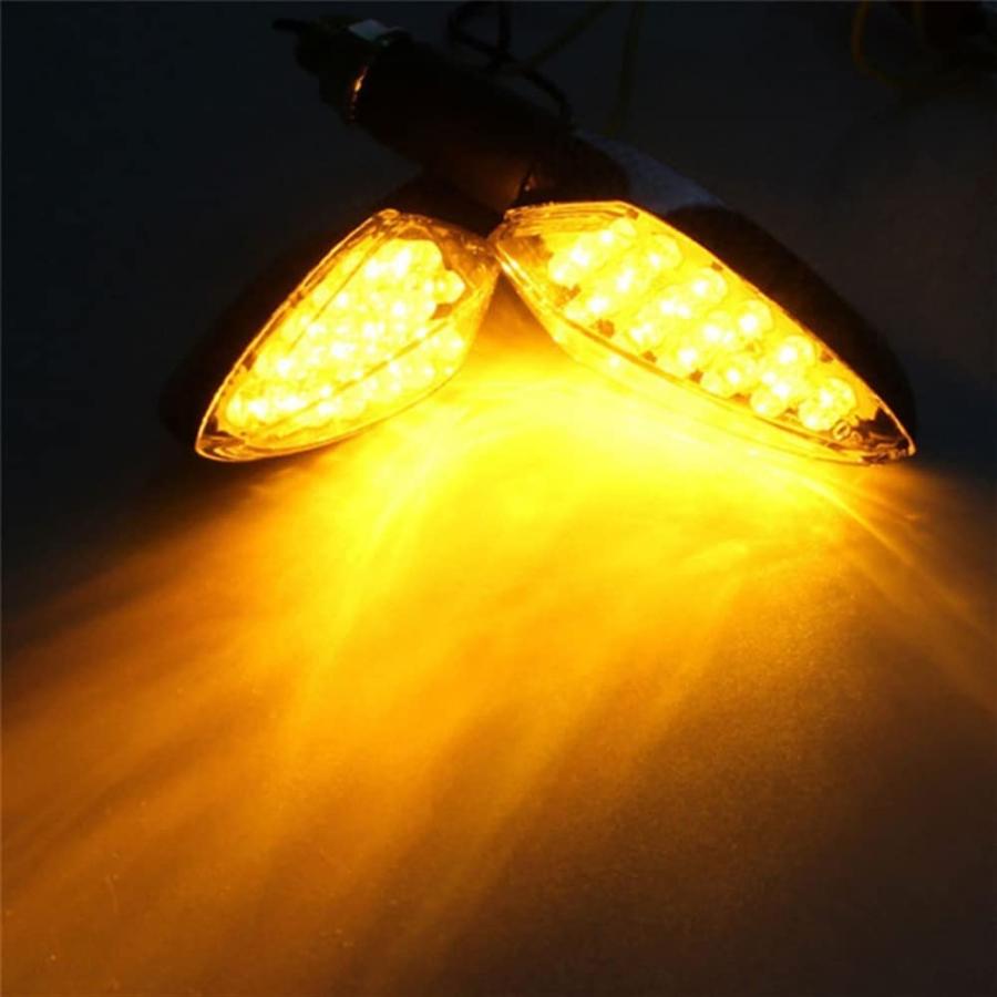【並行輸入品】JEANCE Motorcycle Turn Signal 2pcs 12V Universal Motorcycle Turn Sigの画像