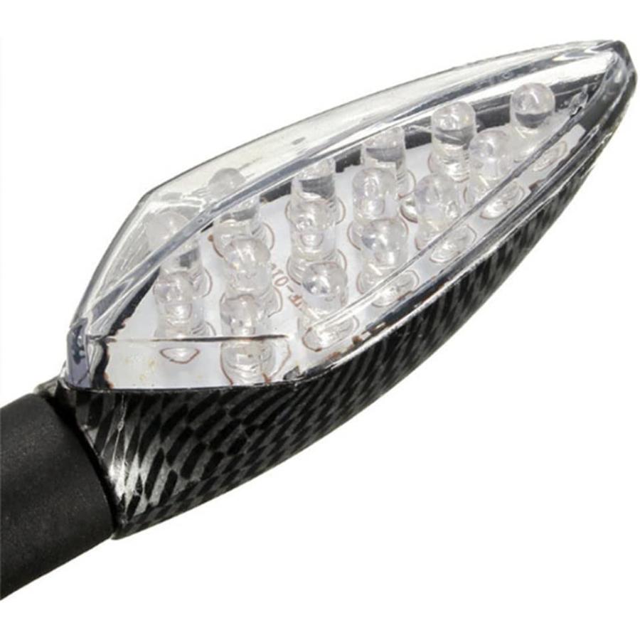 【並行輸入品】JEANCE Motorcycle Turn Signal 2pcs 12V Universal Motorcycle Turn Sigの画像