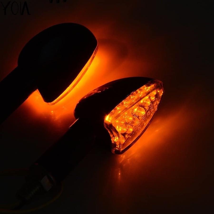 【並行輸入品】JEANCE Motorcycle Turn Signal Motorcycle Flexible Turn Signal Indicaの画像