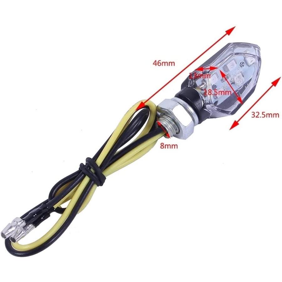 【並行輸入品】JEANCE Motorcycle Turn Signal 2Pcs Universal Motorcycle Turn Signalの画像