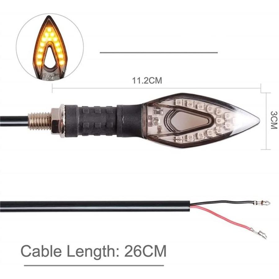 【並行輸入品】KAFARE Motorcycle turn lights 2pc Turn Signal Motorcycle Turn Signalの画像