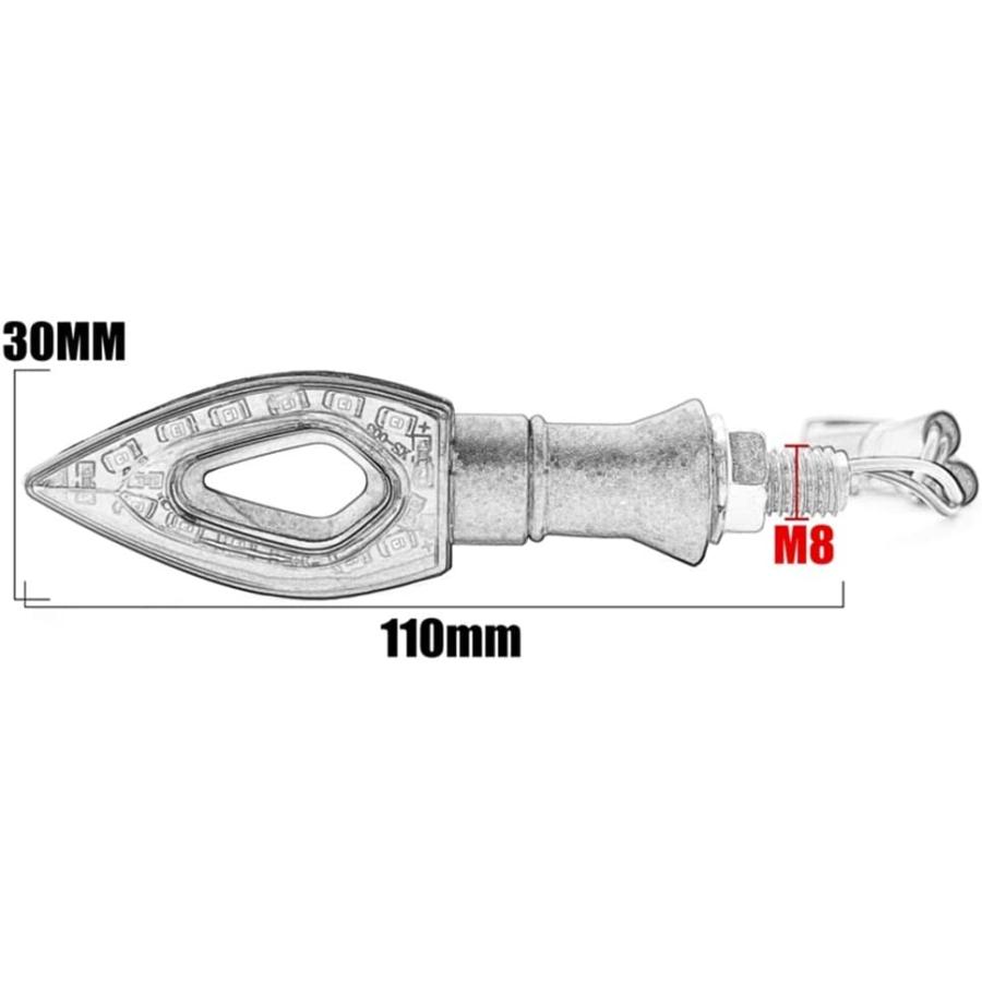 【並行輸入品】KAFARE Motorcycle turn lights 2pc Turn Signal Motorcycle Turn Signalの画像