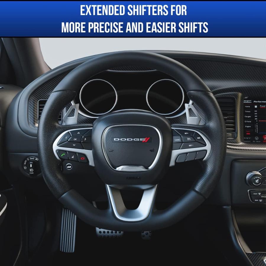 【並行輸入品】パドルシフターエクステンション 2015年今後のDodge Charger Challenger Durango付属品に相応う 20