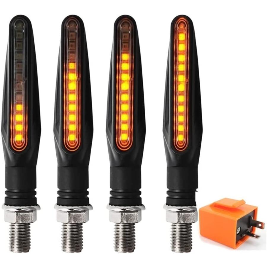 【並行輸入品】KAFARE Motorcycle turn lights Motorcycle Turn Signal Pair Amber Motoの画像