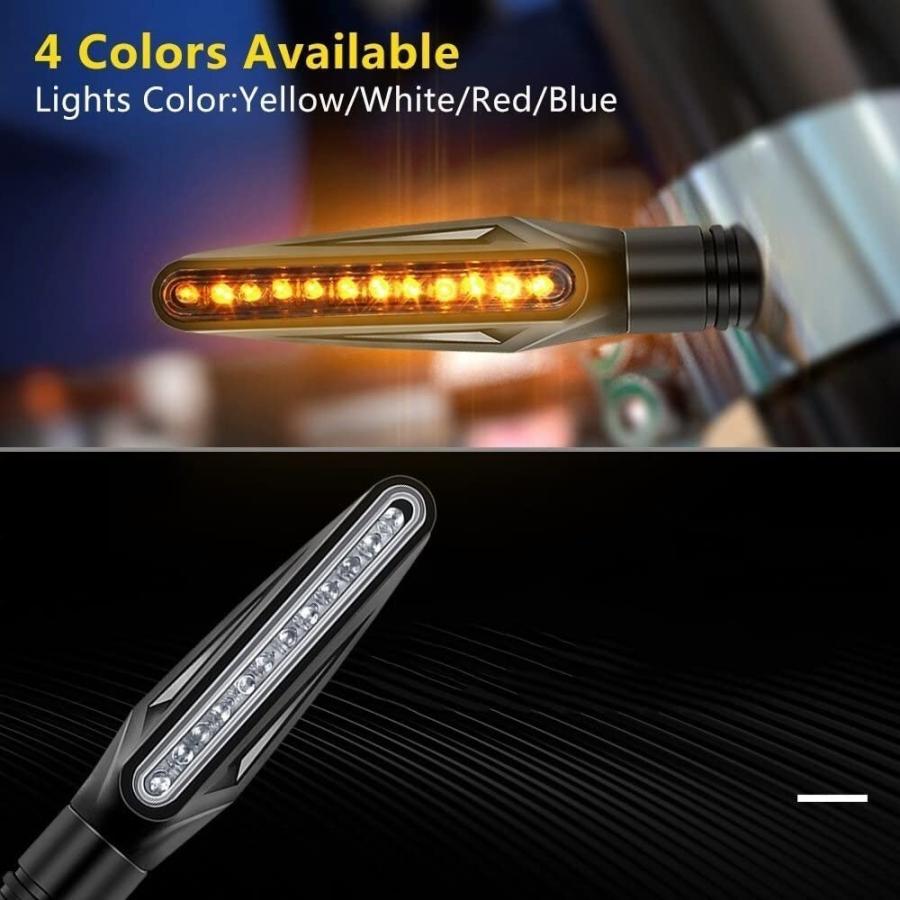 【並行輸入品】KAFARE Motorcycle turn lights Motorcycle Turn Signal Pair Amber Motoの画像