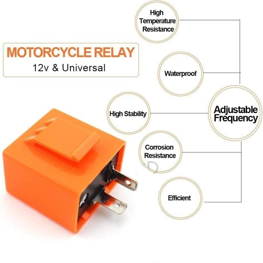 【並行輸入品】KAFARE Motorcycle turn lights Motorcycle Turn Signal Pair Amber Motoの画像