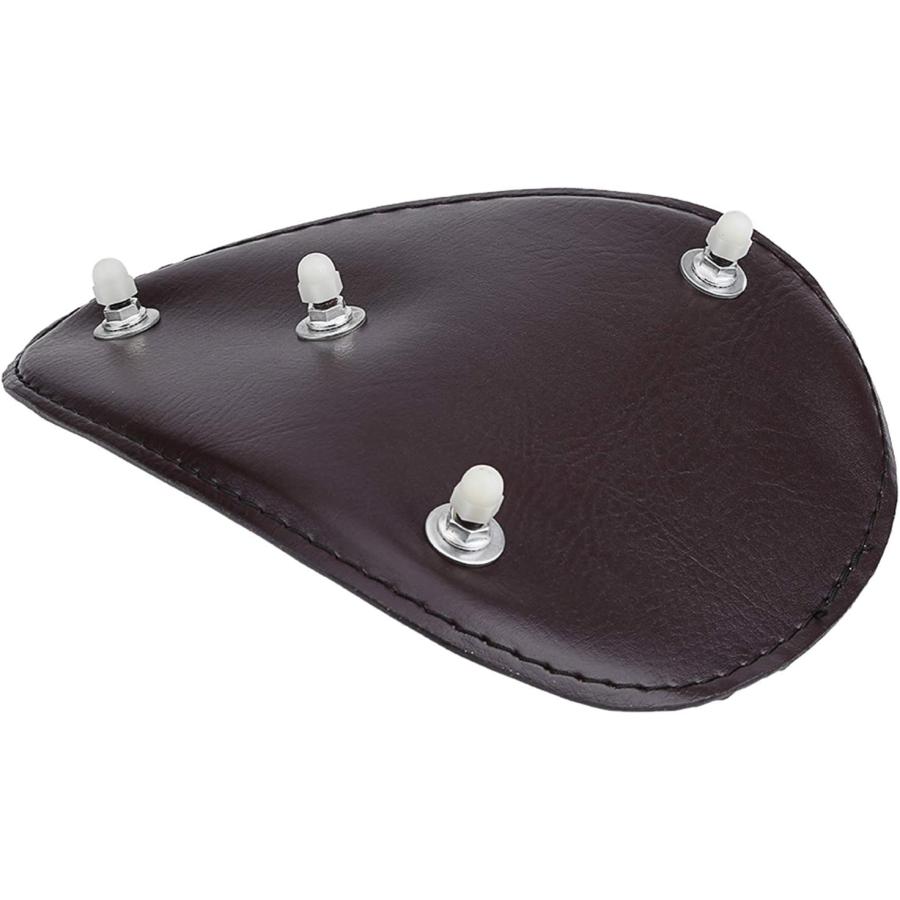 【並行輸入品】GFRGFH 3 inch Motorcycle Leather Solo Seat W/Mount Spring Bracket fo_5