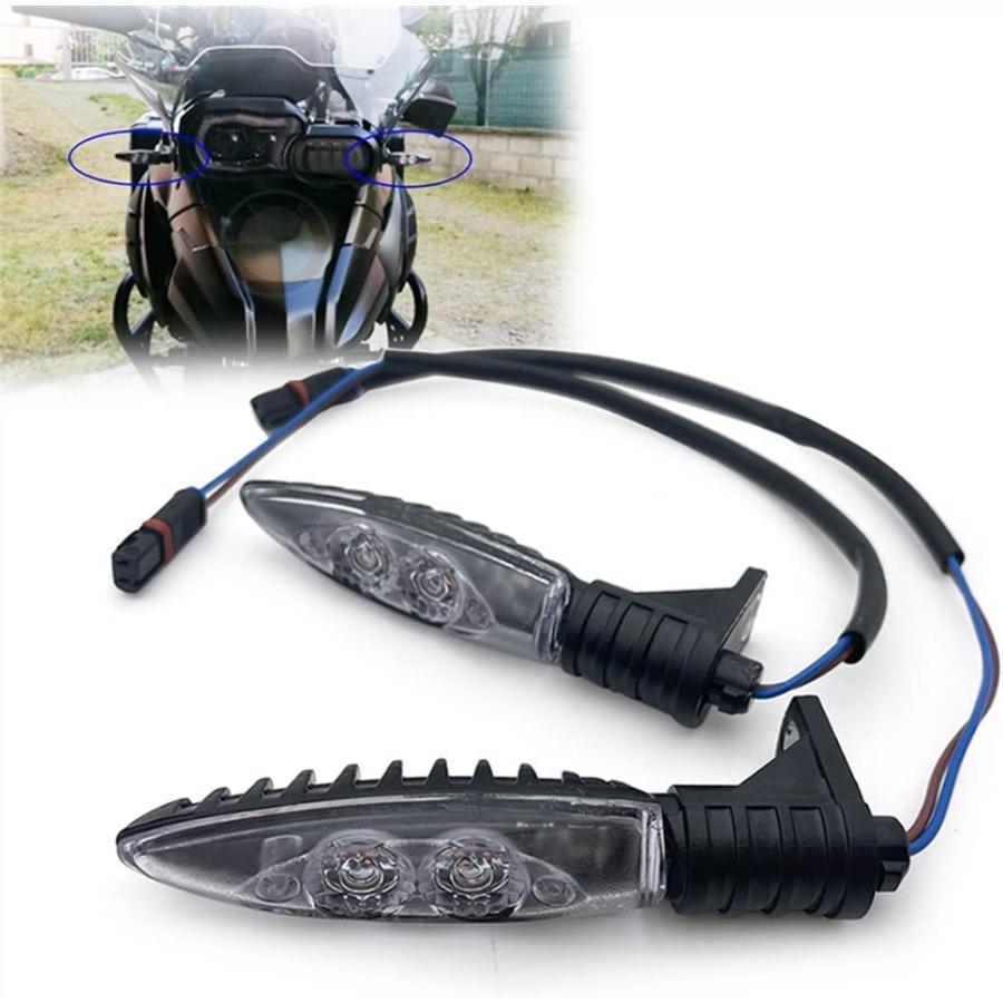 Motorcycle turn lights Motorcycle Turn Signal Lights Front Indicators For BMW R1200 GS R 1200 GS ADVENTURE K1300 R R800GS F 800 R F800 R. (Color :