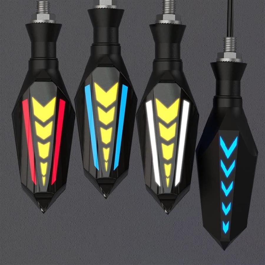 【並行輸入品】Motorcycle turn lights Universal Motorcycle Turn Signals Light Flowiの画像