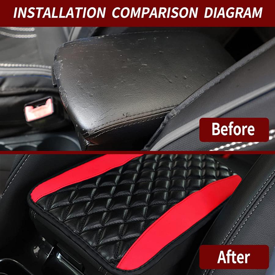 【並行輸入品】Fogfar Pack-1 Center Console Armrest Pad Three-Dimensional Embroide