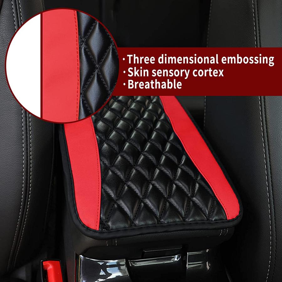 【並行輸入品】Fogfar Pack-1 Center Console Armrest Pad Three-Dimensional Embroide