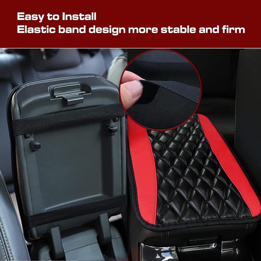 【並行輸入品】Fogfar Pack-1 Center Console Armrest Pad Three-Dimensional Embroide