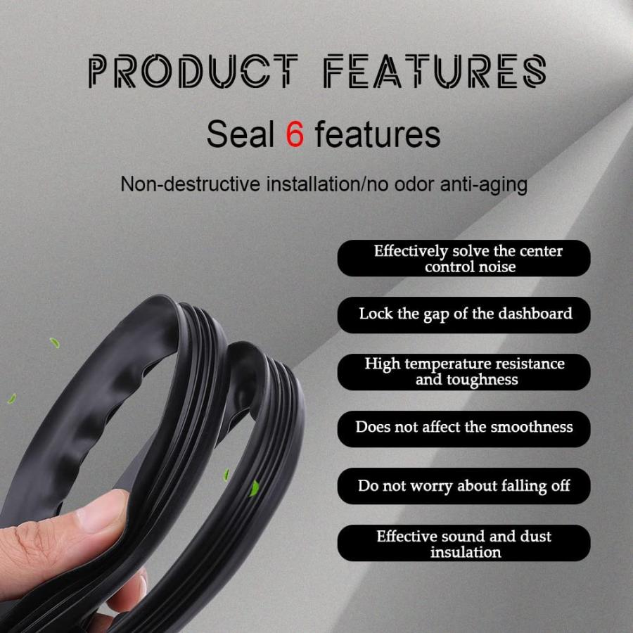 【並行輸入品】Car Door Seal Strip 16.5 Ft Long Universal Self Adhesive Auto Rubbe