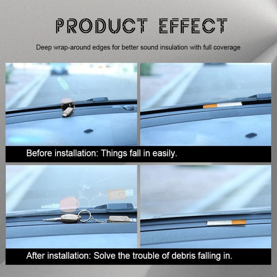 【並行輸入品】Car Door Seal Strip 16.5 Ft Long Universal Self Adhesive Auto Rubbe
