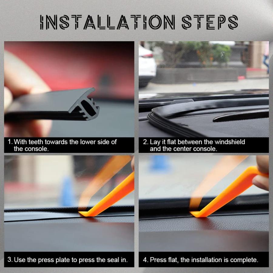 【並行輸入品】Car Door Seal Strip 16.5 Ft Long Universal Self Adhesive Auto Rubbe