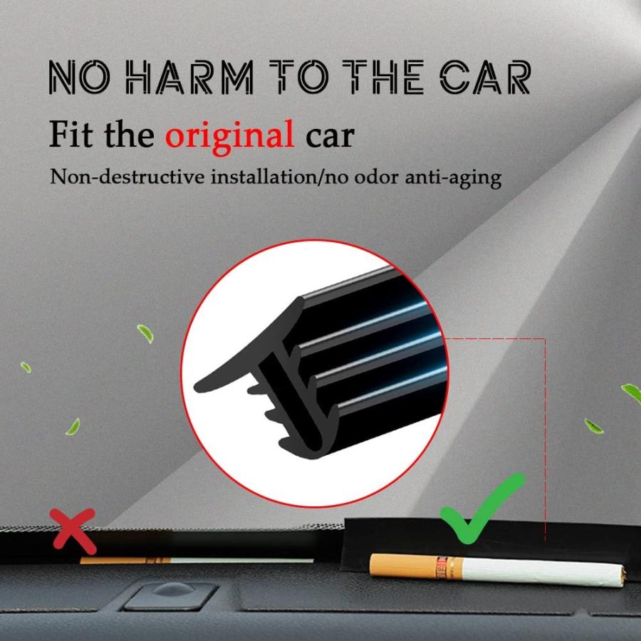 【並行輸入品】Car Door Seal Strip 16.5 Ft Long Universal Self Adhesive Auto Rubbe